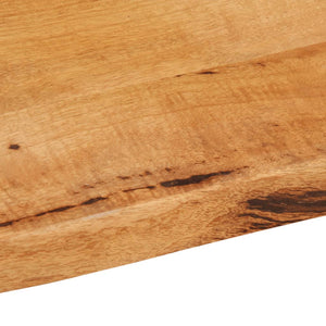 vidaXL Table Top 70x60x2.5 cm Live Edge Solid Wood Mango