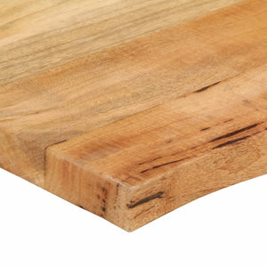 vidaXL Table Top 80x60x2.5 cm Live Edge Solid Wood Mango