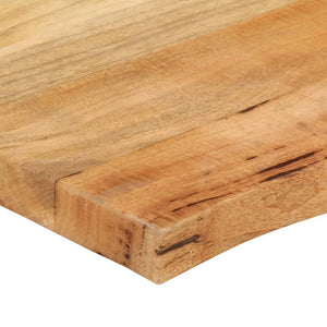 vidaXL Table Top 90x60x2.5 cm Live Edge Solid Wood Mango