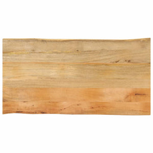 vidaXL Table Top 100x60x2.5 cm Live Edge Solid Wood Mango