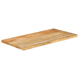 vidaXL Table Top 100x60x2.5 cm Live Edge Solid Wood Mango