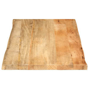 vidaXL Table Top 100x60x2.5 cm Live Edge Solid Wood Mango