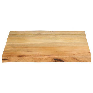 vidaXL Table Top 80x80x2.5 cm Live Edge Solid Wood Mango