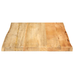 vidaXL Table Top 80x80x2.5 cm Live Edge Solid Wood Mango