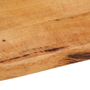 vidaXL Table Top 80x80x2.5 cm Live Edge Solid Wood Mango