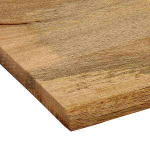 vidaXL Table Top 90x80x2.5 cm Live Edge Solid Wood Mango