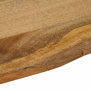 vidaXL Table Top 90x80x2.5 cm Live Edge Solid Wood Mango