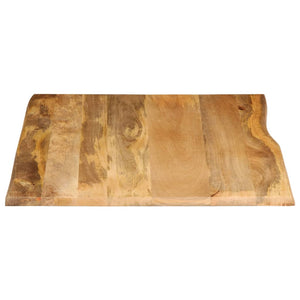 vidaXL Table Top 110x80x2.5 cm Live Edge Solid Wood Mango