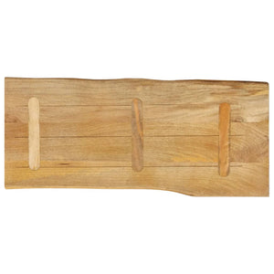 vidaXL Table Top 100x40x3.8 cm Live Edge Solid Wood Mango