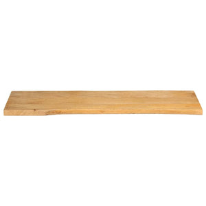 vidaXL Table Top 110x40x3.8 cm Live Edge Solid Wood Mango