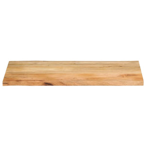 vidaXL Table Top 100x60x3.8 cm Live Edge Solid Wood Mango