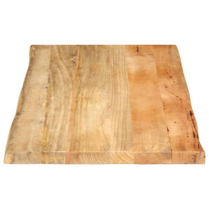 vidaXL Table Top 100x60x3.8 cm Live Edge Solid Wood Mango