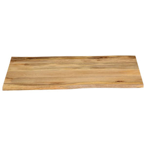 vidaXL Table Top 90x80x3.8 cm Live Edge Solid Wood Mango