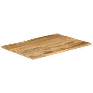 vidaXL Table Top 100x80x3.8 cm Live Edge Solid Wood Mango