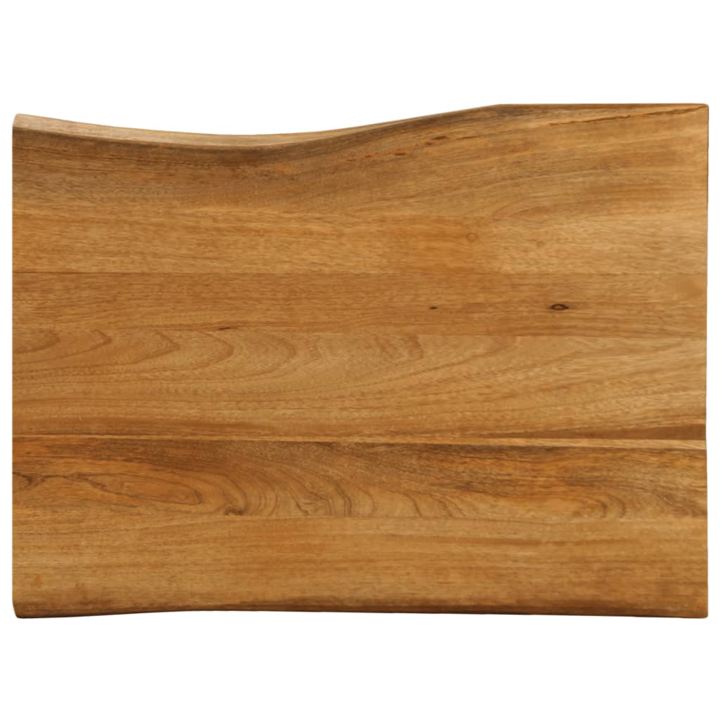 vidaXL Table Top 70x60x2.5 cm Live Edge Solid Wood Mango