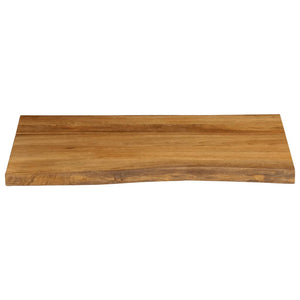 vidaXL Table Top 70x60x2.5 cm Live Edge Solid Wood Mango