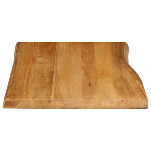 vidaXL Table Top 90x60x2.5 cm Live Edge Solid Wood Mango