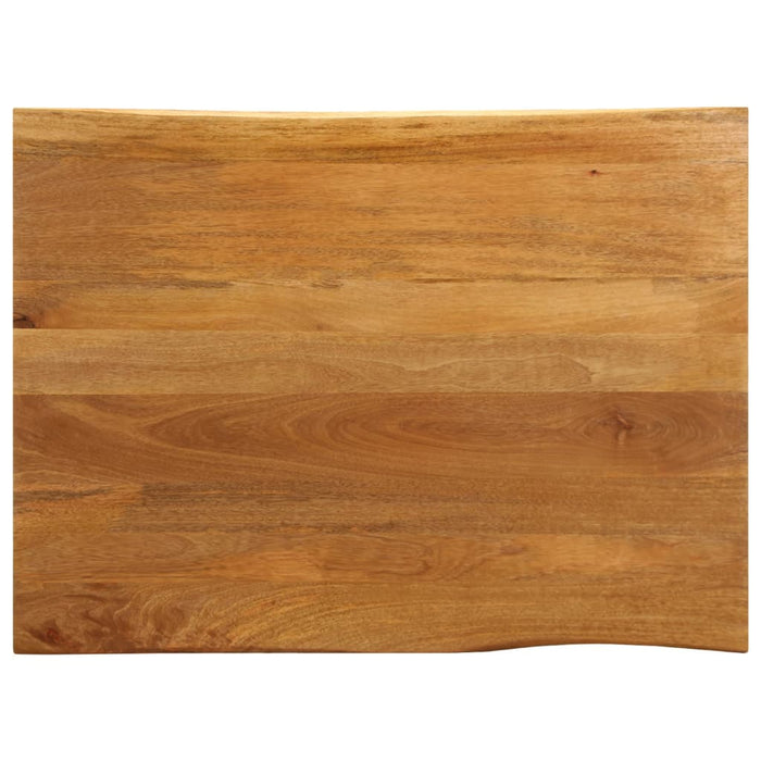 vidaXL Table Top 90x80x2.5 cm Live Edge Solid Wood Mango