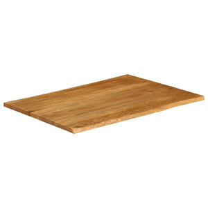 vidaXL Table Top 90x80x2.5 cm Live Edge Solid Wood Mango