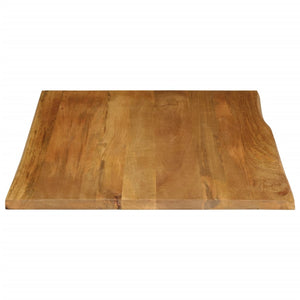 vidaXL Table Top 90x80x2.5 cm Live Edge Solid Wood Mango