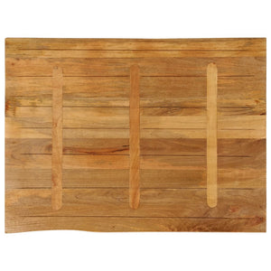 vidaXL Table Top 90x80x2.5 cm Live Edge Solid Wood Mango