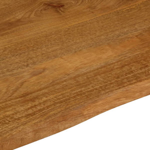 vidaXL Table Top 90x80x2.5 cm Live Edge Solid Wood Mango