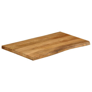 vidaXL Table Top 70x60x3.8 cm Live Edge Solid Wood Mango