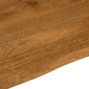 vidaXL Table Top 90x80x3.8 cm Live Edge Solid Wood Mango