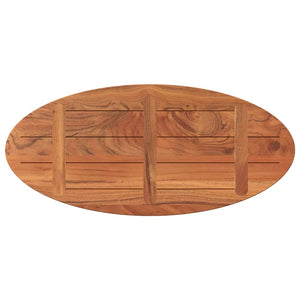 vidaXL Table Top 110x50x2.5 cm Oval Solid Wood Acacia