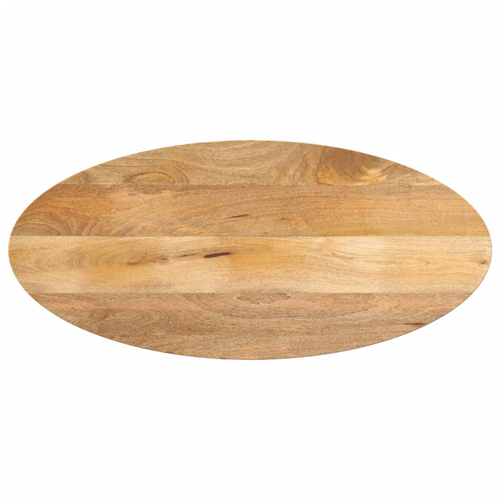 vidaXL Table Top 80x40x3.8 cm Oval Solid Wood Mango