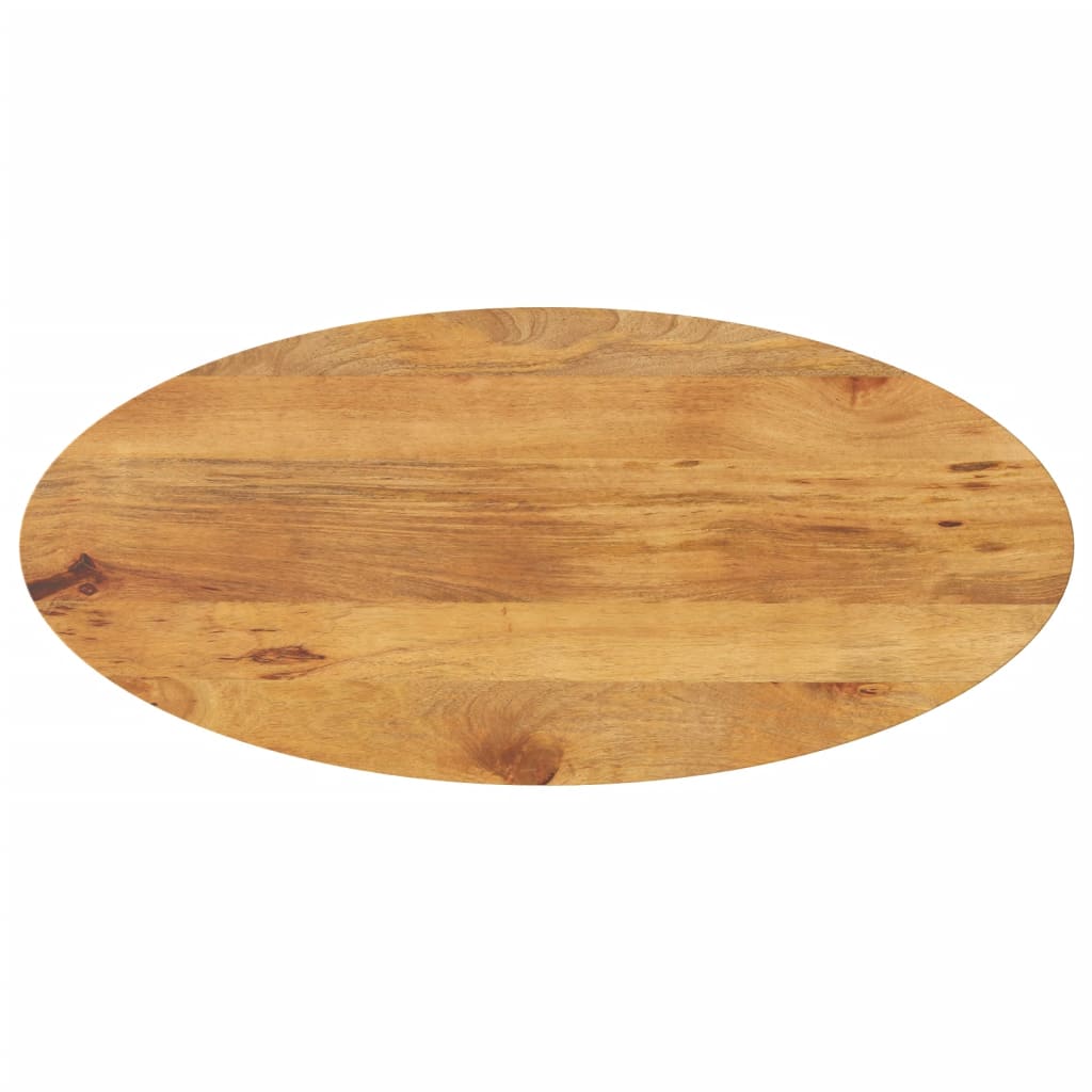 vidaXL Table Top 80x40x3.8 cm Oval Solid Wood Mango