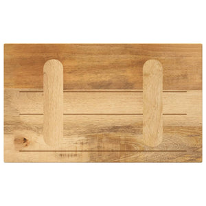 vidaXL Table Top 40x20x2.5 cm Rectangular Solid Wood Rough Mango