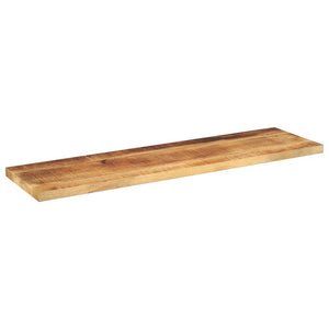 vidaXL Table Top 120x20x2.5 cm Rectangular Solid Wood Rough Mango