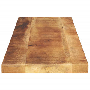 vidaXL Table Top 120x20x2.5 cm Rectangular Solid Wood Rough Mango