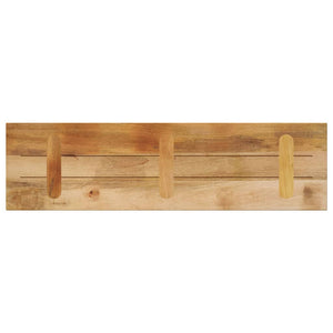 vidaXL Table Top 120x20x2.5 cm Rectangular Solid Wood Rough Mango