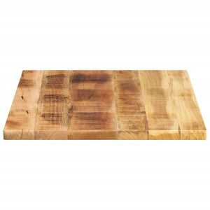 vidaXL Table Top 80x60x2.5 cm Rectangular Solid Wood Rough Mango