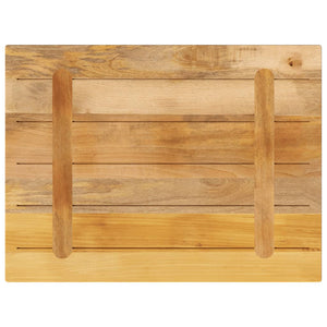 vidaXL Table Top 80x60x2.5 cm Rectangular Solid Wood Rough Mango