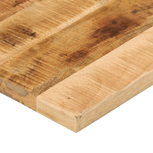 vidaXL Table Top 80x60x2.5 cm Rectangular Solid Wood Rough Mango