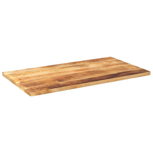 vidaXL Table Top 100x60x2.5 cm Rectangular Solid Wood Rough Mango