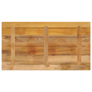 vidaXL Table Top 100x60x2.5 cm Rectangular Solid Wood Rough Mango