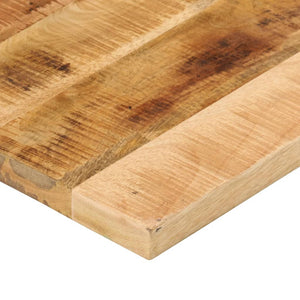 vidaXL Table Top 80x70x2.5 cm Rectangular Solid Wood Rough Mango