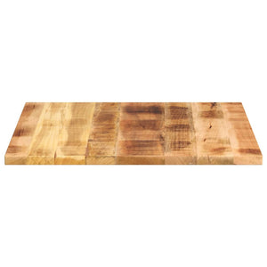 vidaXL Table Top 80x80x1.5 cm Square Solid Wood Rough Mango