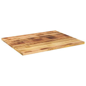 vidaXL Table Top 90x80x2.5 cm Rectangular Solid Wood Rough Mango