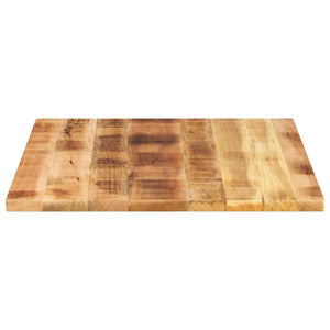 vidaXL Table Top 90x80x2.5 cm Rectangular Solid Wood Rough Mango