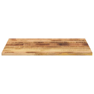 vidaXL Table Top 110x80x2.5 cm Rectangular Solid Wood Rough Mango