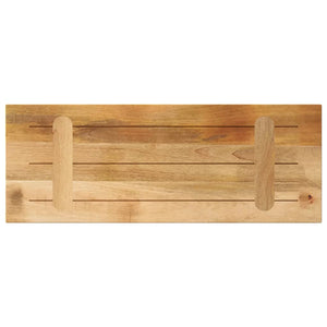 vidaXL Table Top 80x20x3.8 cm Rectangular Solid Wood Rough Mango