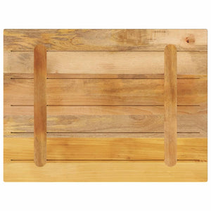 vidaXL Table Top 80x50x3.8 cm Rectangular Solid Wood Rough Mango