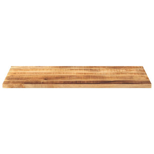 vidaXL Table Top 110x50x3.8 cm Rectangular Solid Wood Rough Mango