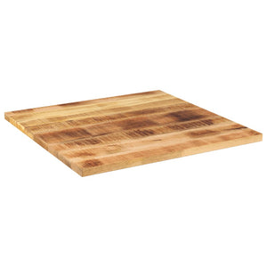 vidaXL Table Top 80x80x3.8 cm Square Solid Wood Rough Mango