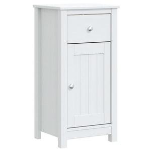 vidaXL Bathroom Cabinet BERG White 40x34x80 cm Solid Wood Pine